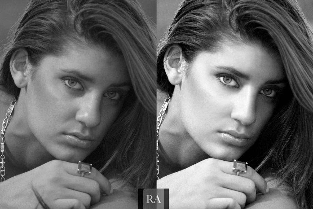 Retouching for jewelry ad